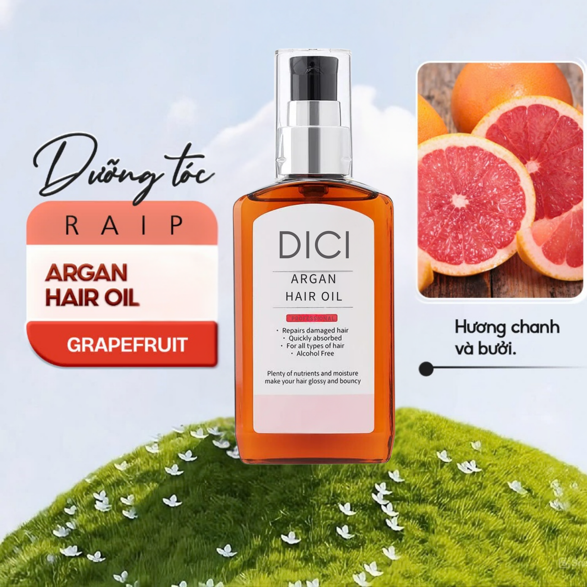 GIA CÔNG TINH DẦU DƯỠNG BÓNG TÓC CHẤT LƯỢNG CAO TẠI NHÀ MÁY DICI VIỆT NAM